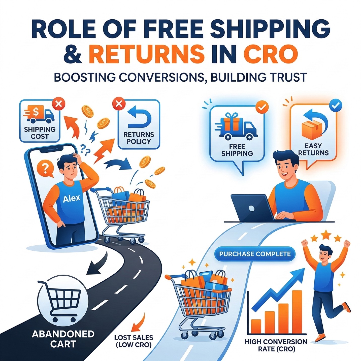 Role free shipping in CRO