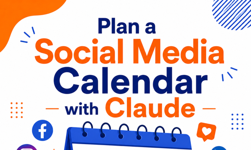 Social media calender with claude