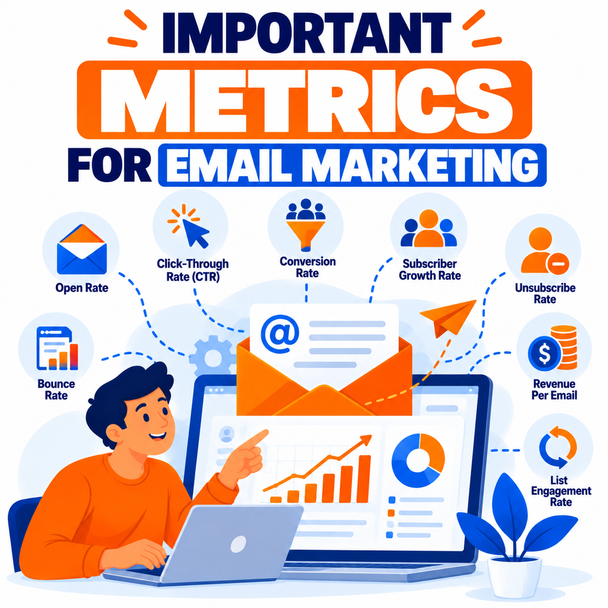 Email Marketing Metrics Infographic