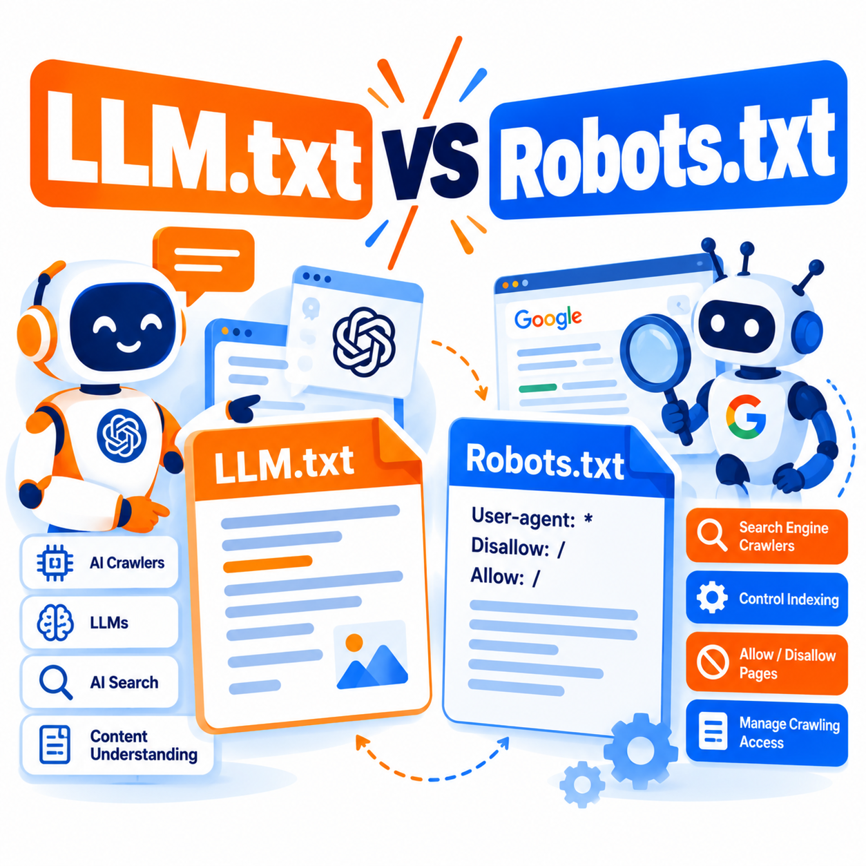 LLM.txt vs Robots.txt